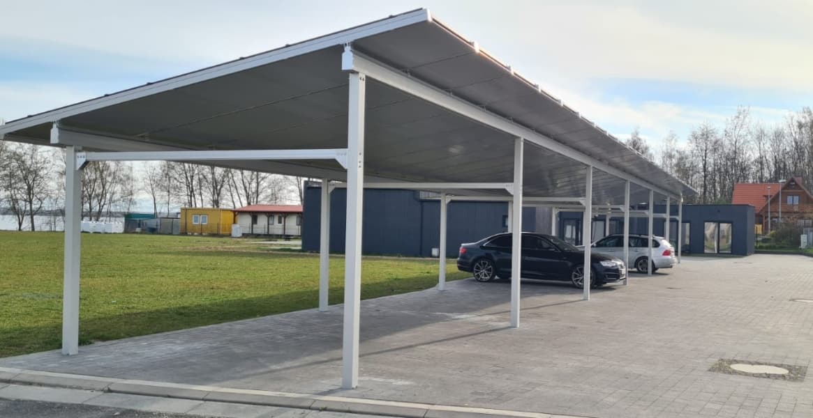 Customized Parking Solar System 40kw grid tied in Poland