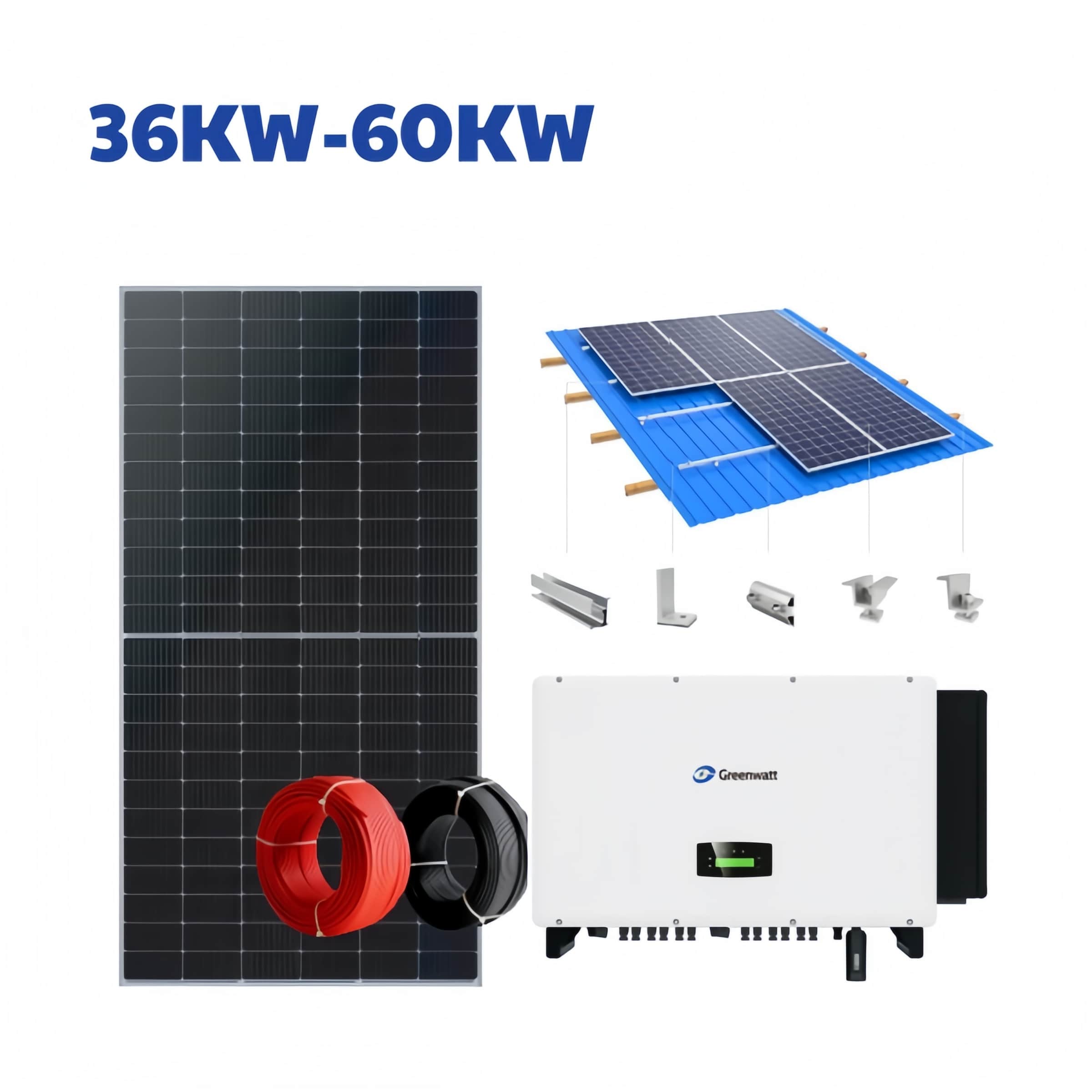 Commercial on grid solar system